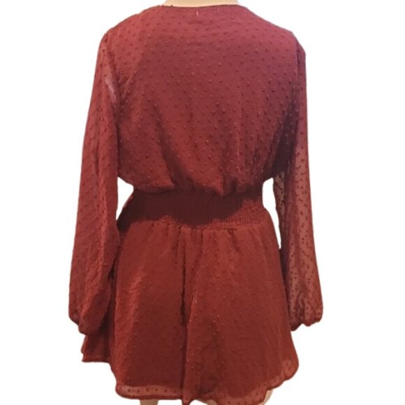 [J for Justify} Elegant Crimson Dress - Size XL - Picture 2 of 12